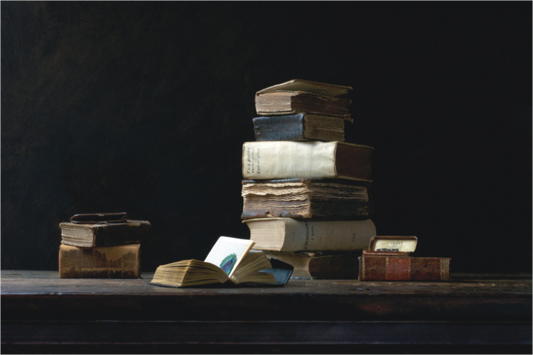 Main image Stilleven met oude boeken