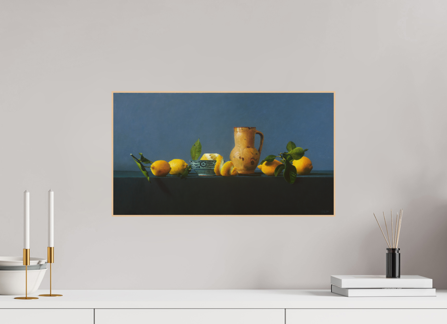 Lemons with Chinese bowl