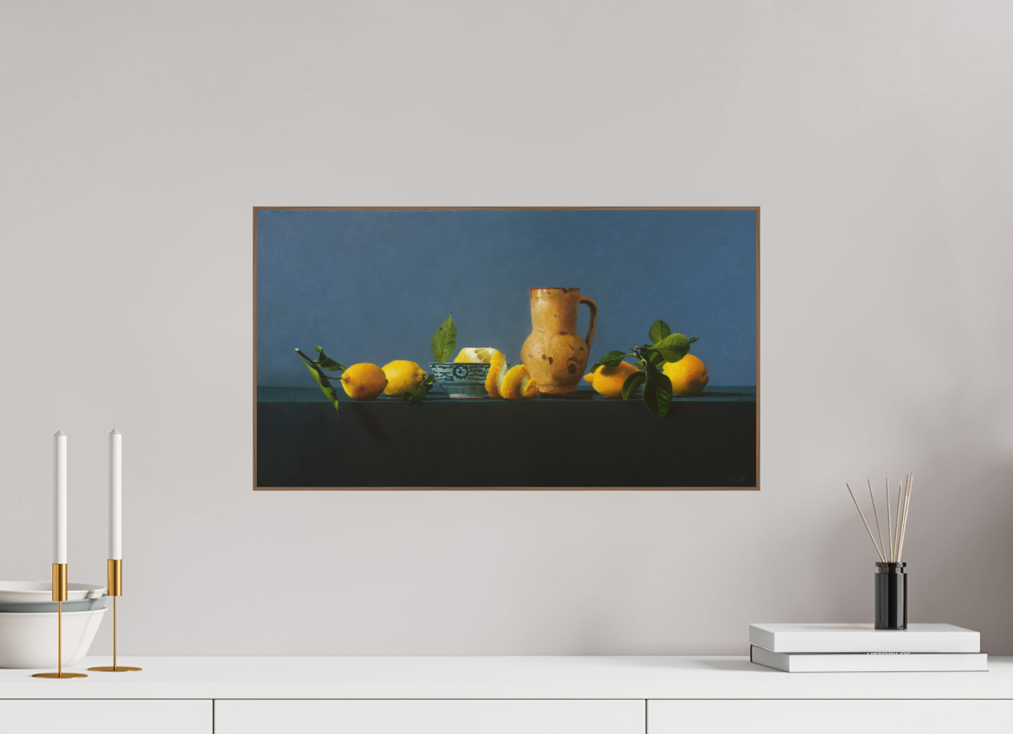 Lemons with Chinese bowl
