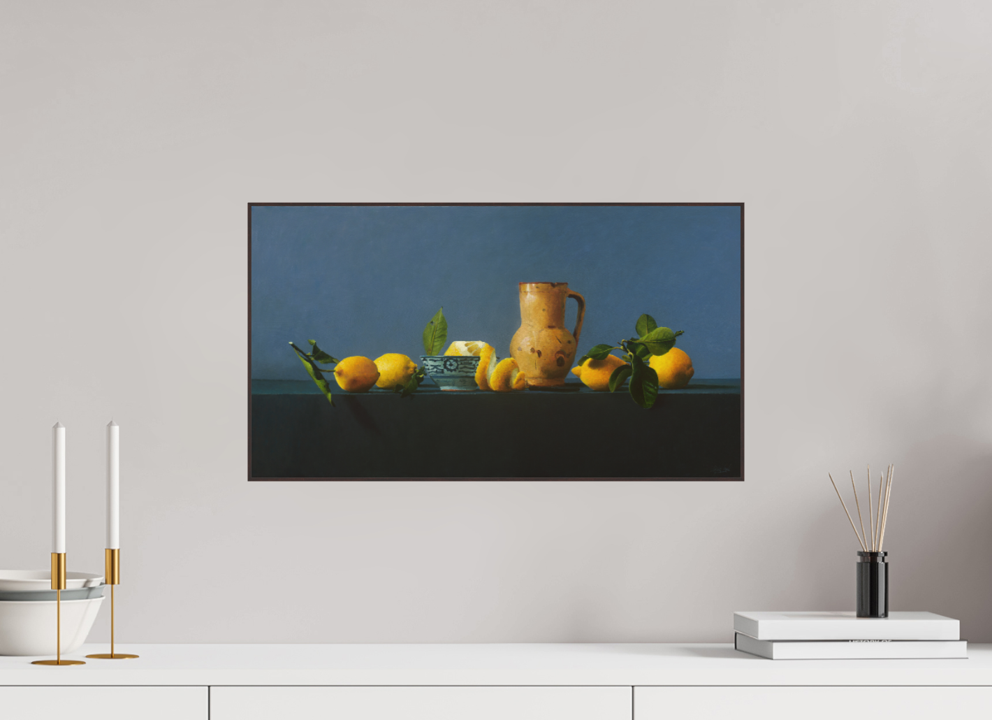 Lemons with Chinese bowl