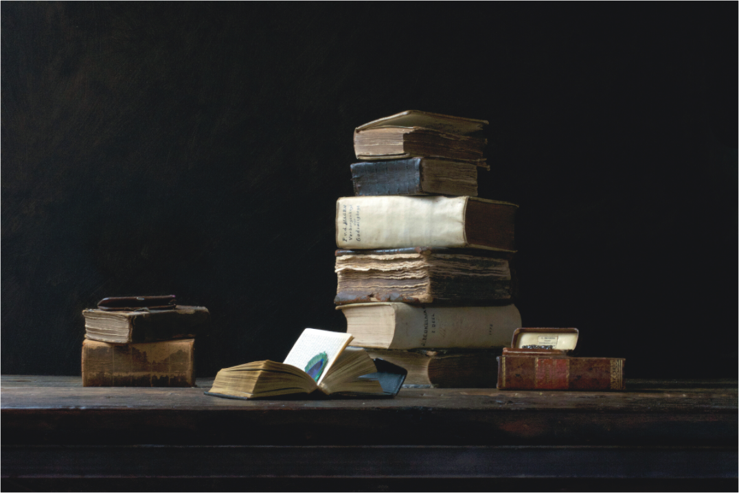Main image Stilleven met oude boeken
