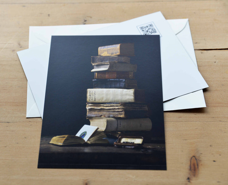 Set van 5 stilleven kaarten met envelop